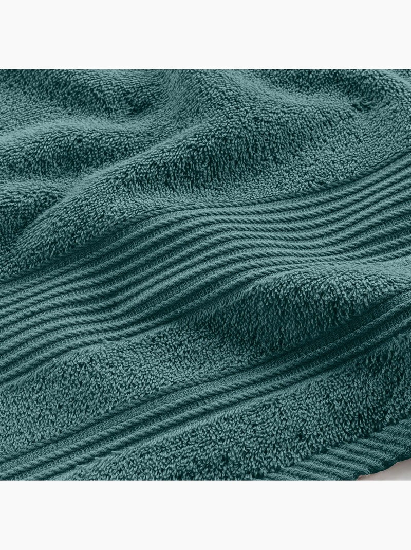 Serviette ou drap de douche 70 x 130 cm Tendresse orage Gris clair - Kiabi