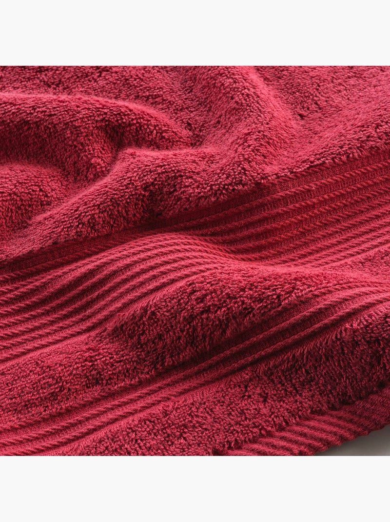 Serviette ou drap de douche 70 x 130 cm Tendresse rouge Rouge - Kiabi