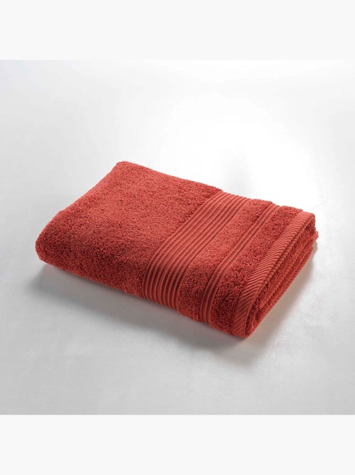 Serviette ou drap de douche 70 x 130 cm Tendresse terracotta - Kiabi