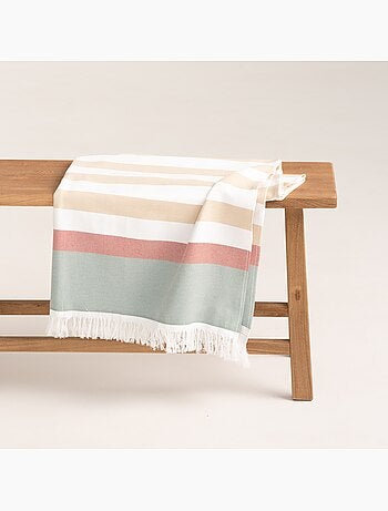 Serviette paréo de plage, tissu en relief, fouta - Gamusi.