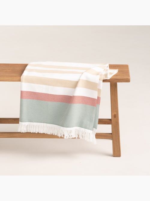 Serviette paréo de plage, tissu en relief, fouta - Gamusi. - Kiabi