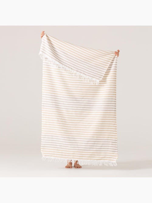 Serviette paréo de plage, tissu en relief, fouta - Gamusi. - Kiabi