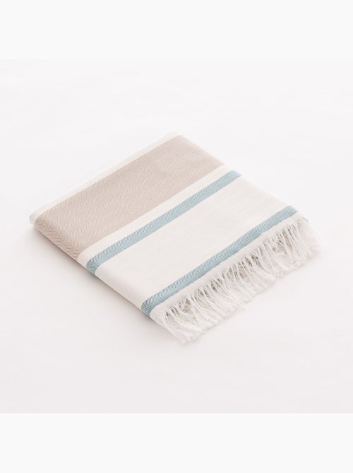 Serviette paréo de plage, tissu en relief, fouta - Gamusi. - Kiabi