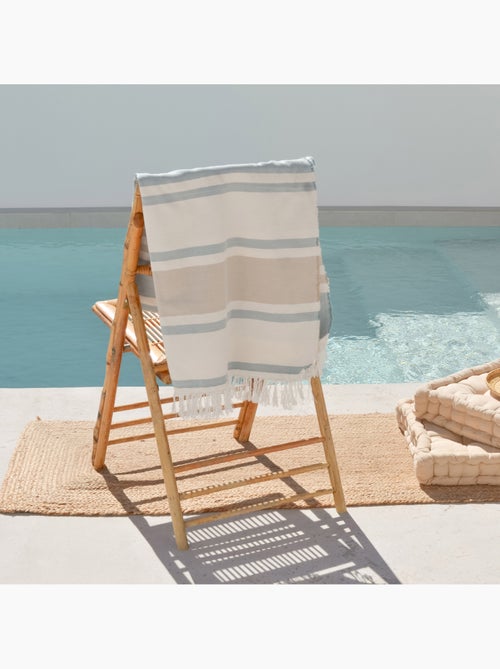 Serviette paréo de plage, tissu en relief, fouta - Gamusi. - Kiabi
