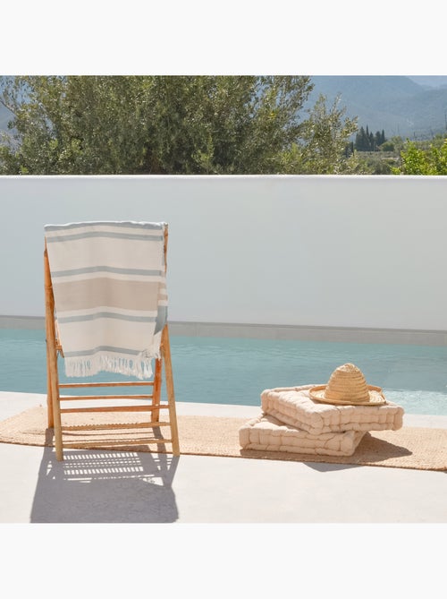 Serviette paréo de plage, tissu en relief, fouta - Gamusi. - Kiabi