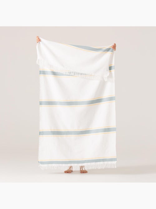 Serviette paréo de plage, tissu en relief, fouta - Gamusi. - Kiabi