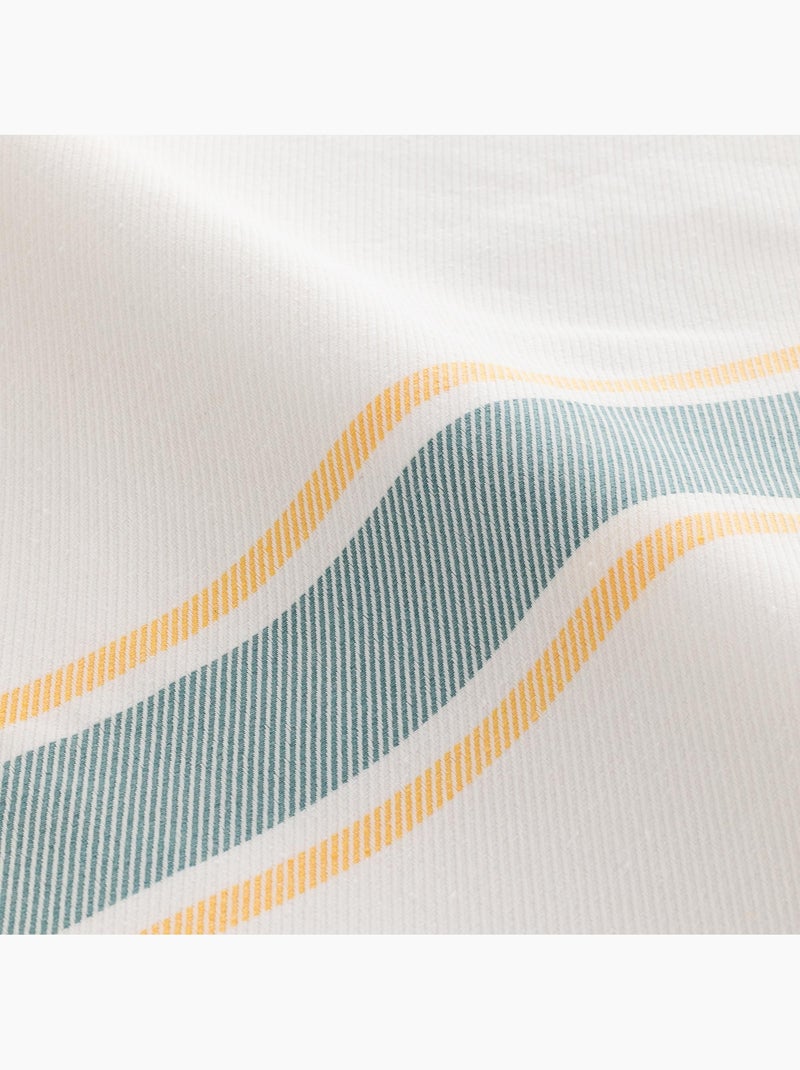 Serviette paréo de plage, tissu en relief, fouta - Gamusi. Blanc Vert - Kiabi