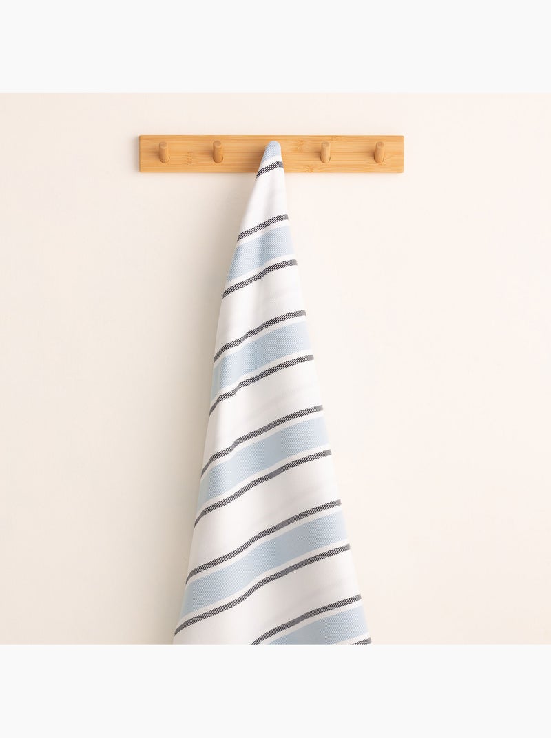 Serviette paréo de plage, tissu en relief, fouta - Gamusi. Bleu ciel - Kiabi