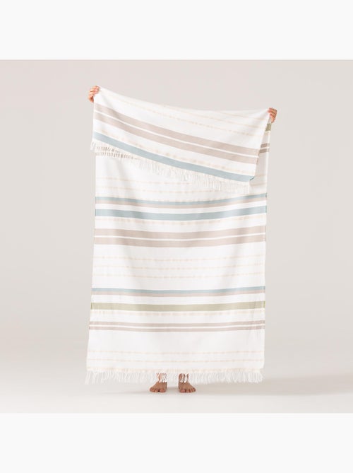 Serviette paréo de plage, tissu en relief, fouta - Gamusi. - Kiabi