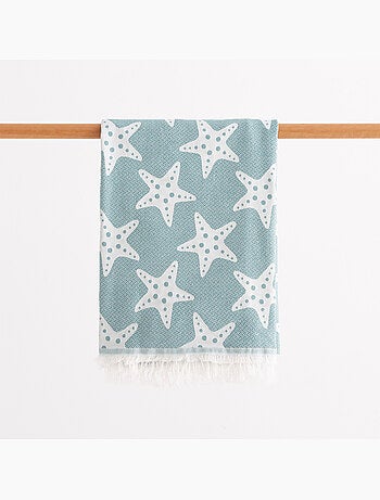 Serviette paréo de plage, tissu en relief, fouta - Gamusi.