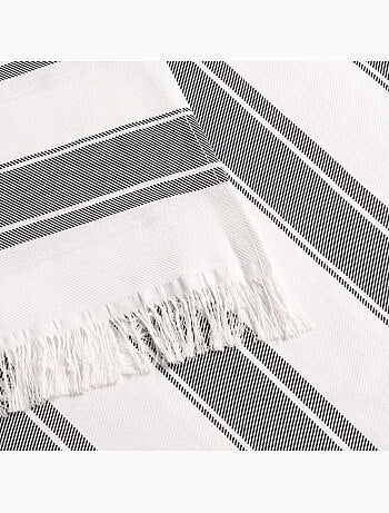Serviette paréo de plage, tissu en relief, fouta - Gamusi.