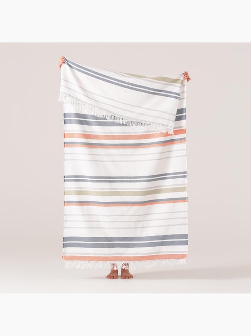 Serviette paréo de plage, tissu en relief, fouta - Gamusi. - Kiabi