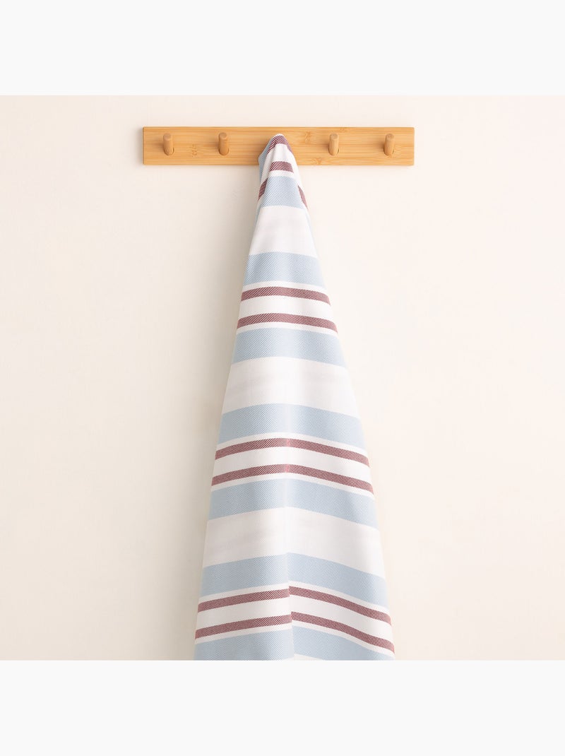 Serviette paréo de plage, tissu en relief, fouta - Gamusi. Bleu Rouge - Kiabi