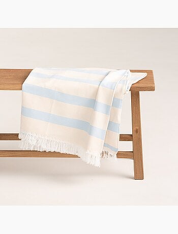 Serviette paréo de plage, tissu en relief, fouta - Gamusi.