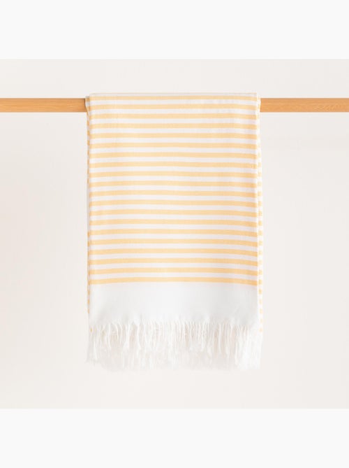 Serviette paréo de plage, tissu en relief, fouta - Gamusi. - Kiabi