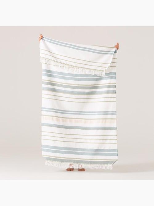 Serviette paréo de plage, tissu en relief, fouta - Gamusi. - Kiabi