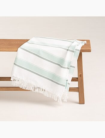 Serviette paréo de plage, tissu en relief, fouta - Gamusi.