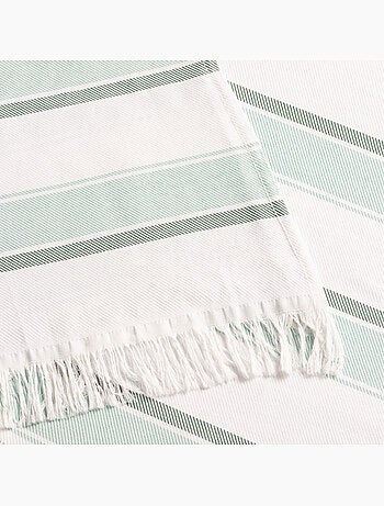 Serviette paréo de plage, tissu en relief, fouta - Gamusi.