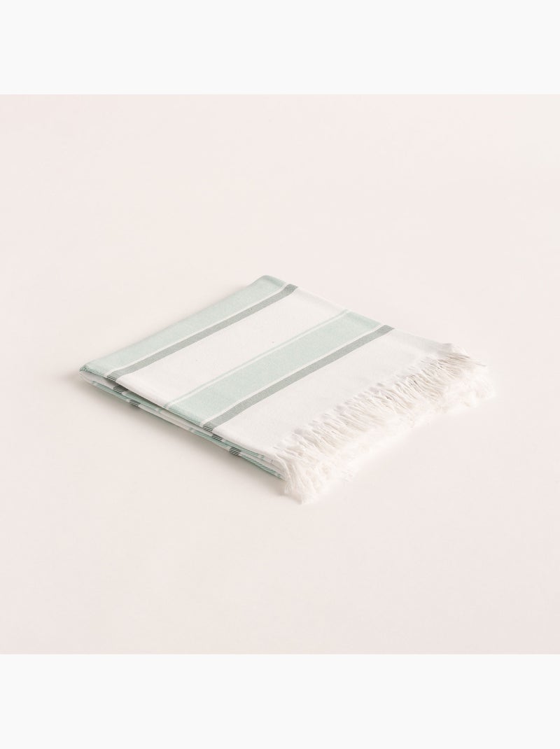 Serviette paréo de plage, tissu en relief, fouta - Gamusi. Vert d'eau - Kiabi