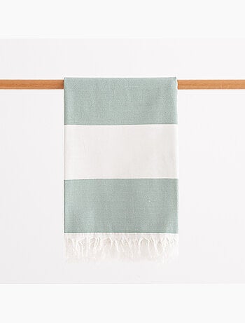 Serviette paréo de plage, tissu en relief, fouta - Gamusi.