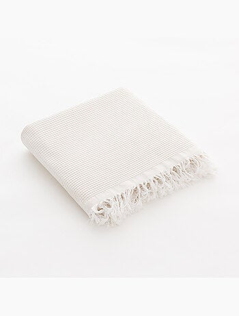 Serviette paréo de plage, tissu en relief, fouta - Gamusi.