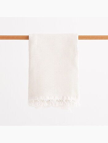 Serviette paréo de plage, tissu en relief, fouta - Gamusi.
