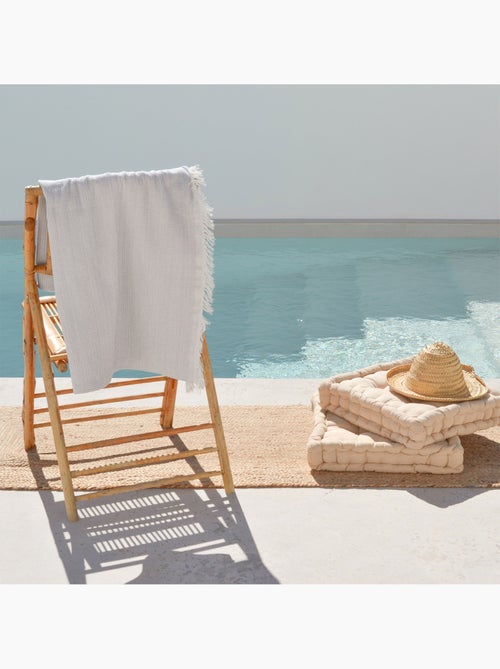 Serviette paréo de plage, tissu nid d’abeille, fouta - Gamusi. - Kiabi