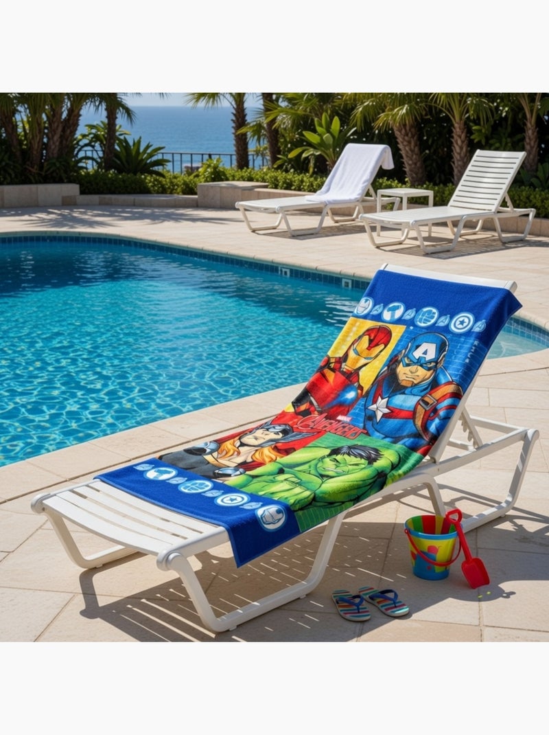 Serviette polyester Avengers Bleu - Kiabi