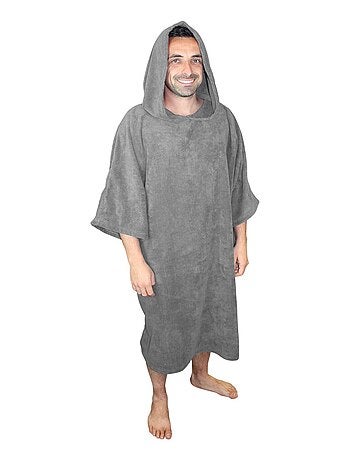 Serviette poncho de bain ou de plage - Adulte - Vivezen