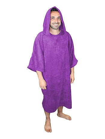 Serviette poncho de bain ou de plage - Adulte - Vivezen