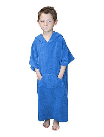 Serviette poncho de bain ou de plage avec poche - Enfant - Vivezen