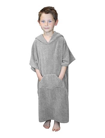 Serviette poncho de bain ou de plage avec poche - Enfant - Vivezen