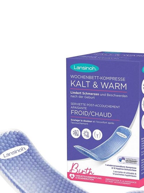 Serviette Post-Accouchement Apaisante Froid / Chaud - Kiabi