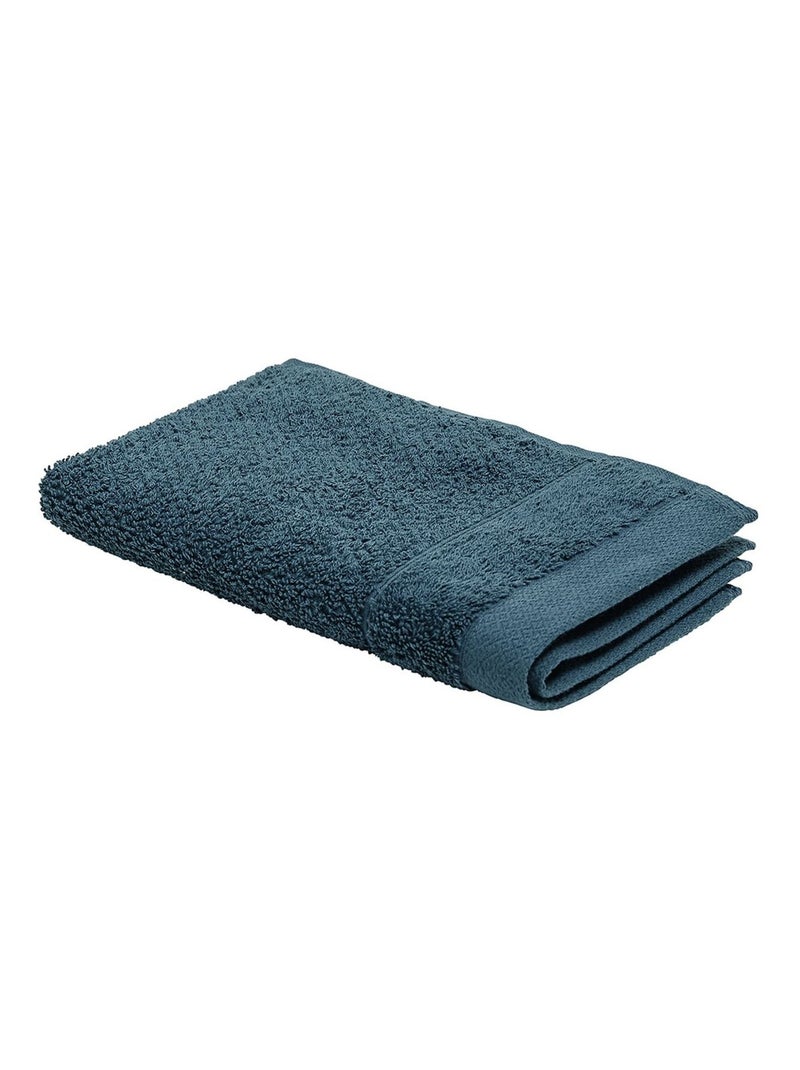 Serviette pour invité - 100% coton BIO Bleu - Kiabi