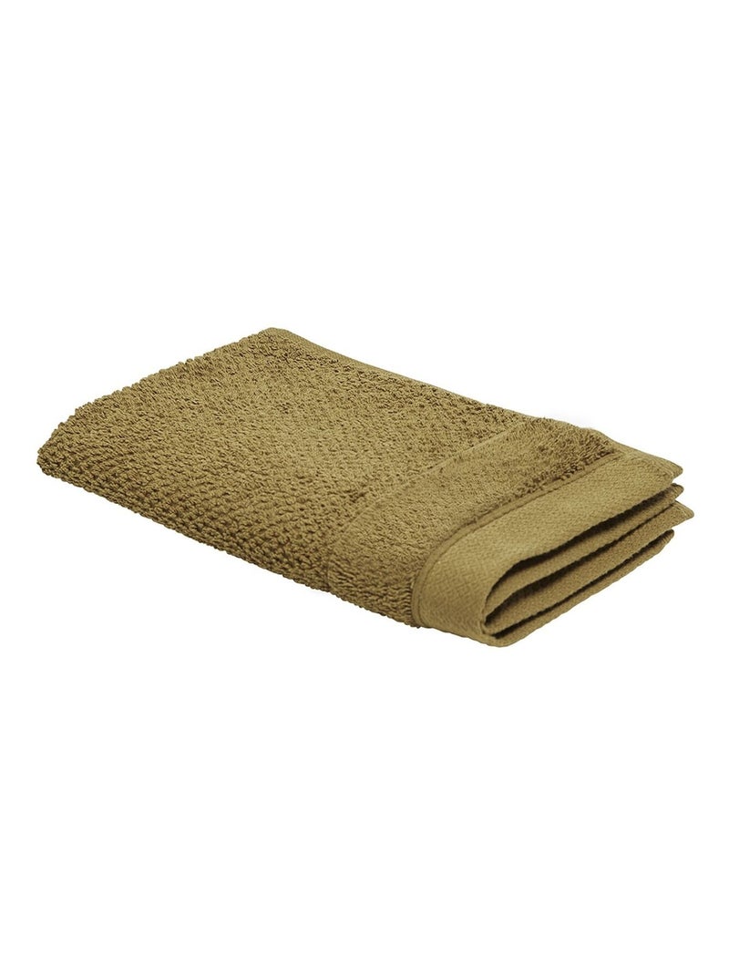 Serviette pour invité - 100% coton BIO Marron - Kiabi