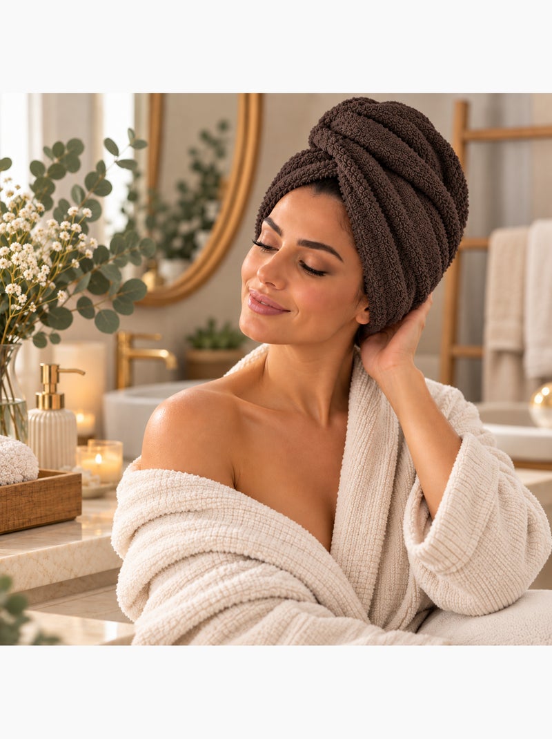 Serviette Sèche Cheveux Blanc - Kiabi