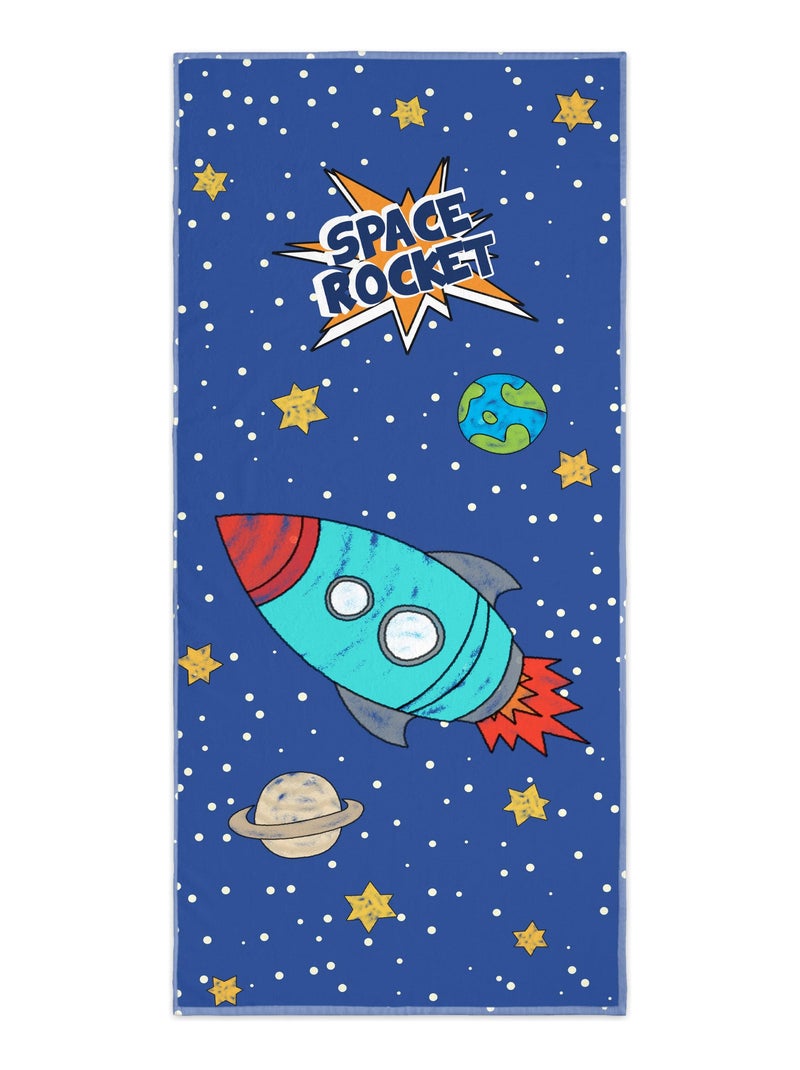 Serviette Space rocket "Happyfriday" Blanc - Kiabi