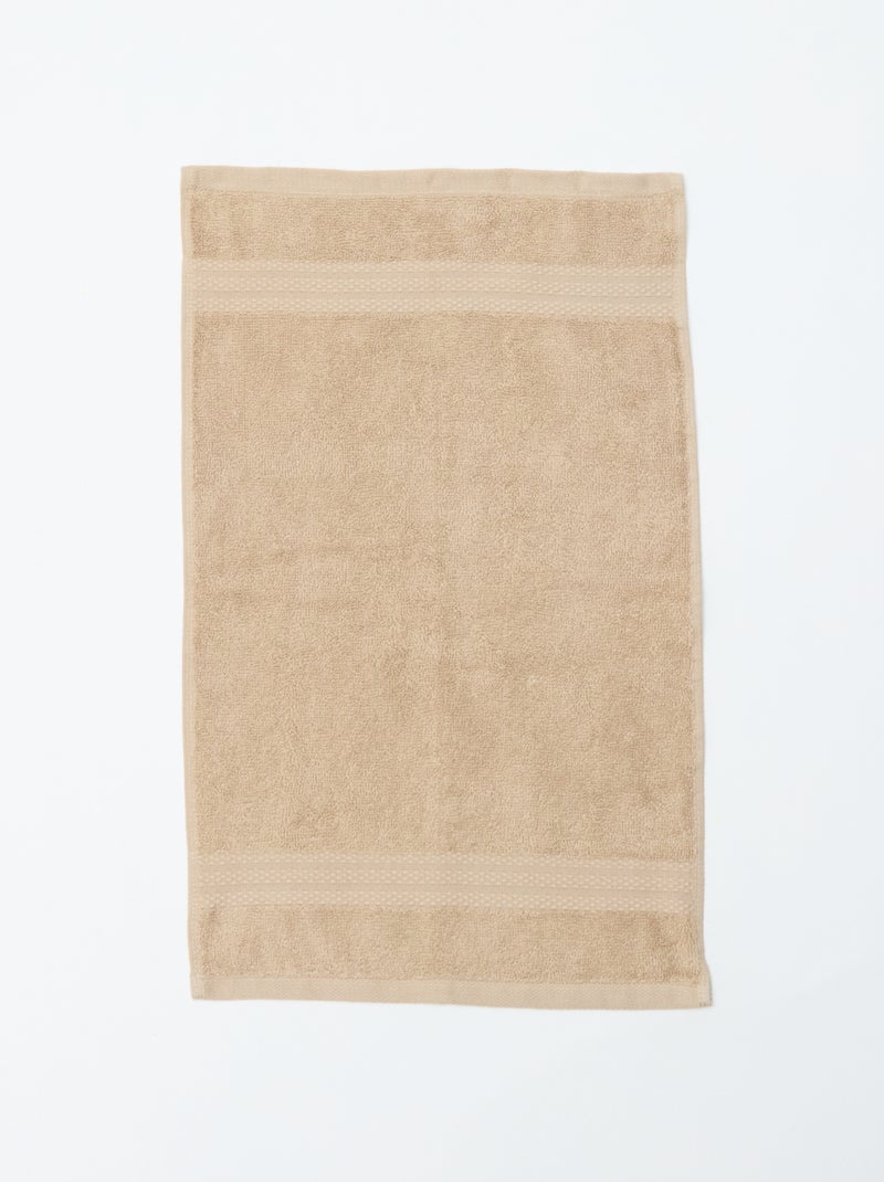 Serviettes invités 30 x 50 cm Beige - Kiabi