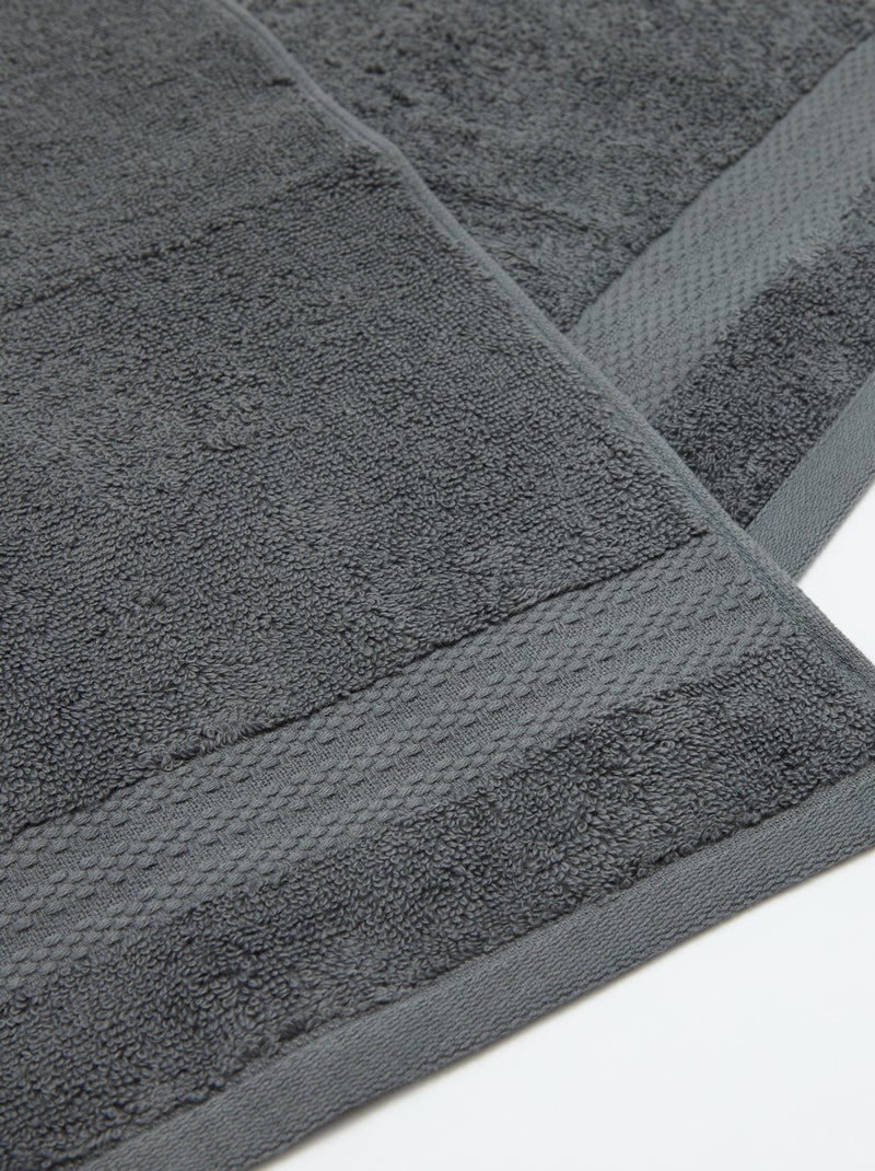 Serviettes invités (30x50 cm) - Kiabi Home Gris - Kiabi