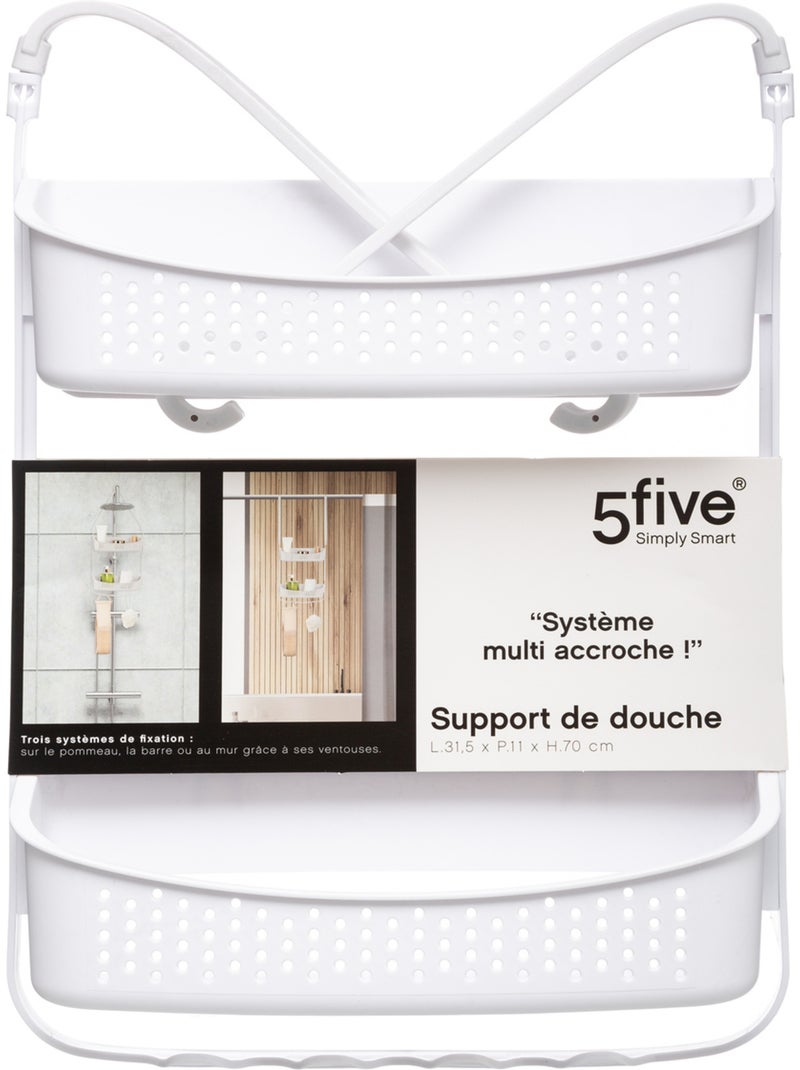 Serviteur de douche 2 niveaux ECO Blanc - Kiabi