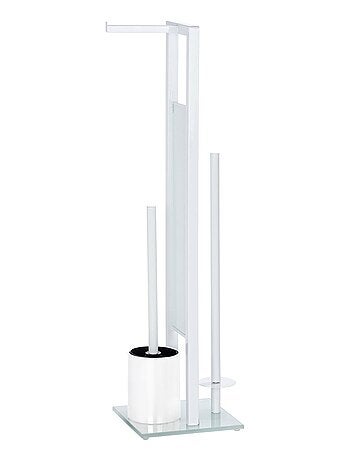 Serviteur WC en acier et verre RIVALTA