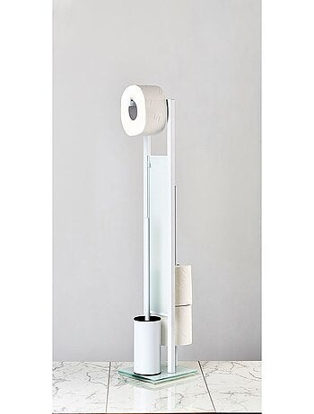 Serviteur WC en acier et verre RIVALTA