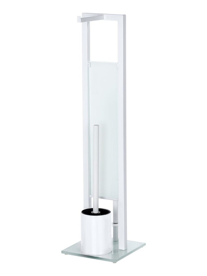 Serviteur WC en acier et verre RIVALTA Blanc - Kiabi