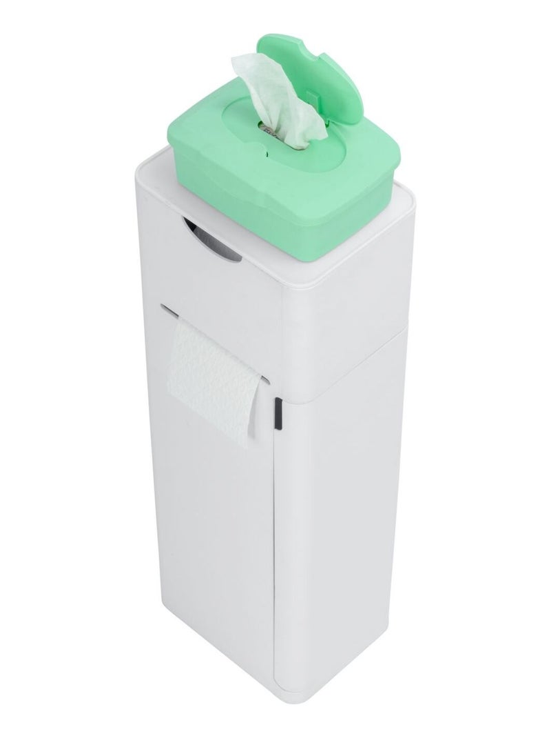 Serviteur WC rangement brosse et papier IMON Blanc - Kiabi