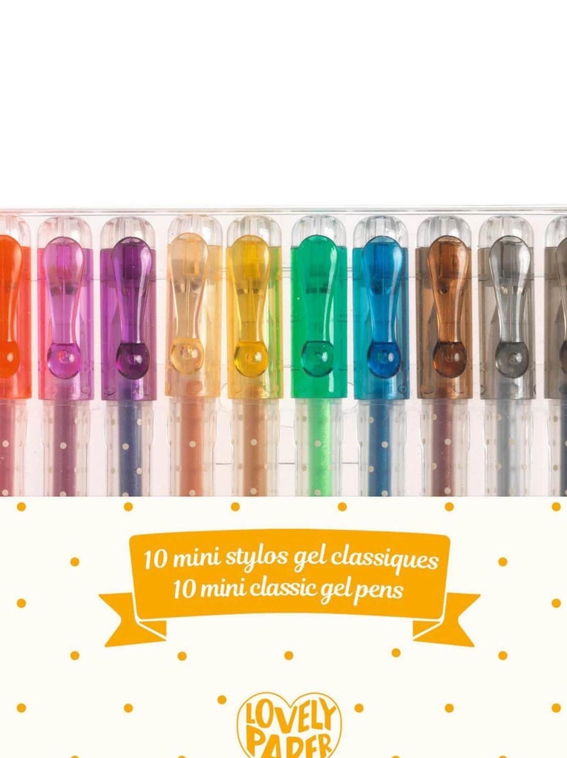 Set 10 mini stylos gel classique N/A - Kiabi