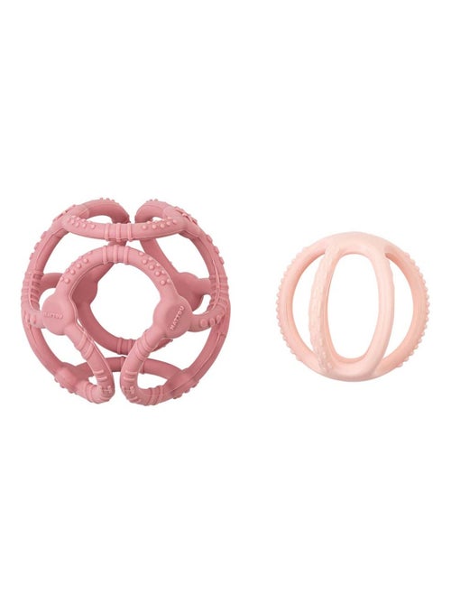 Set 2 balles silicone rose - Kiabi