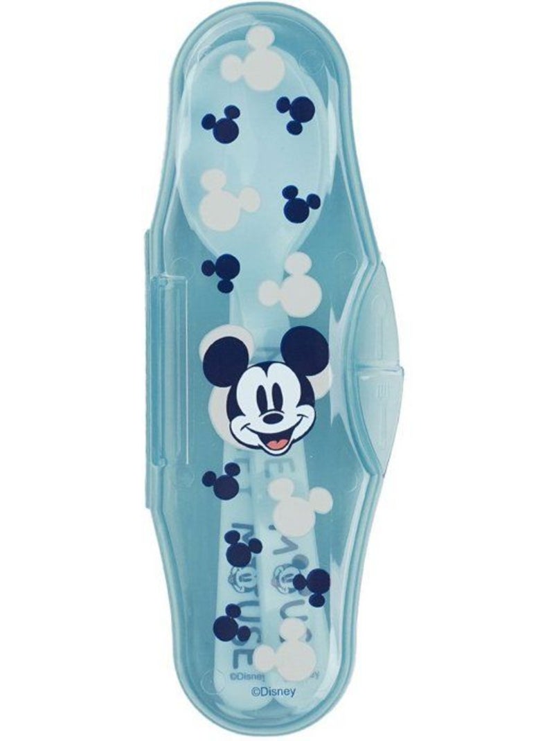 Set 2 cuilleres avec boitier de transport mickey collector Blanc - Kiabi