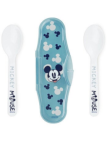 SET 2 CUILLERES AVEC BOITIER DE TRANSPORT MICKEY COLLECTOR
