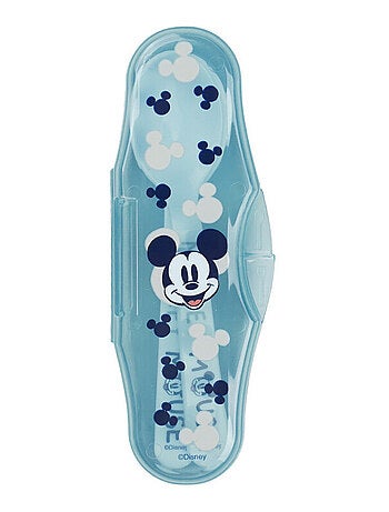 SET 2 CUILLERES AVEC BOITIER DE TRANSPORT MICKEY COLLECTOR