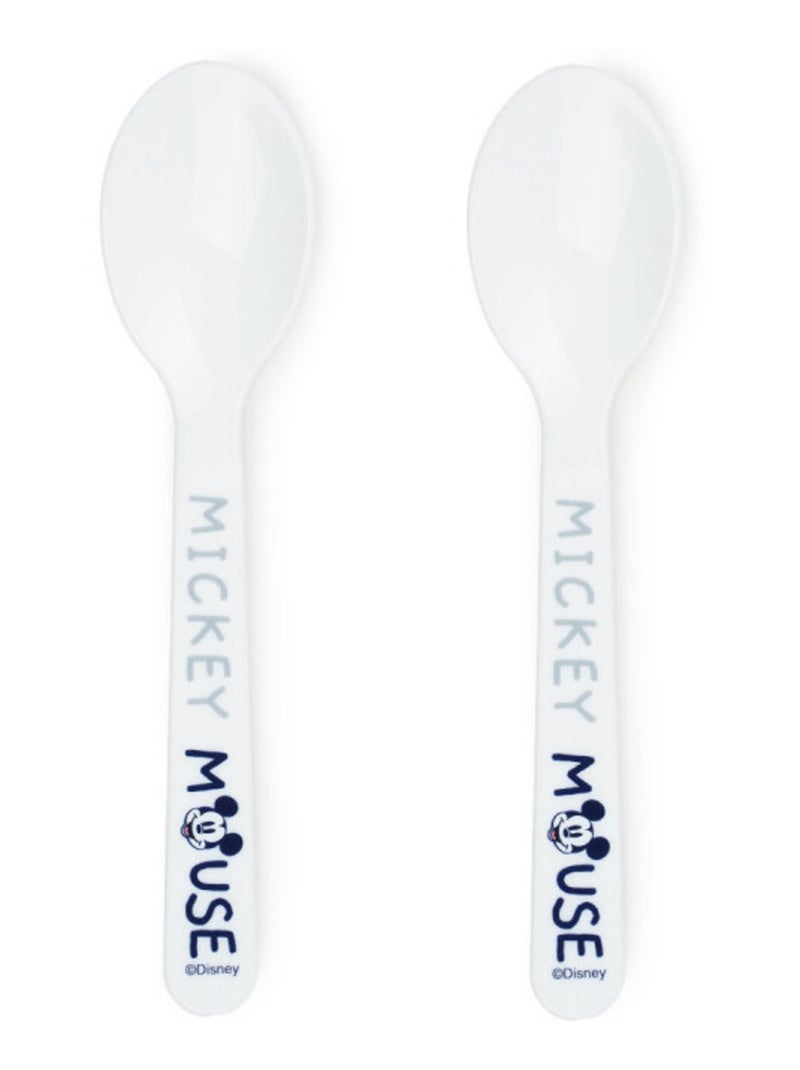 SET 2 CUILLERES AVEC BOITIER DE TRANSPORT MICKEY COLLECTOR Bleu - Kiabi